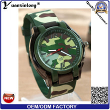 Yxl-182 Moda Militar Hombres Mujeres Reloj de Silicona Casual Reloj de pulsera de Cuarzo Logotipo Personalizado Deporte Ejército Relojes Unisex